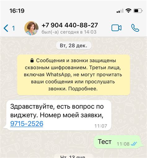 Первоначальная конфигурация WhatsApp на мобильном устройстве Apple