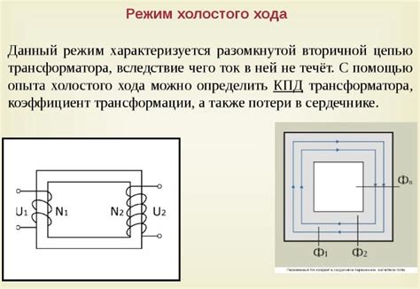 Переход из режима холостого хода в нормальный режим работы