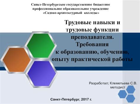 Перспективы работы преподавателя ОБЖ и требования к квалификации