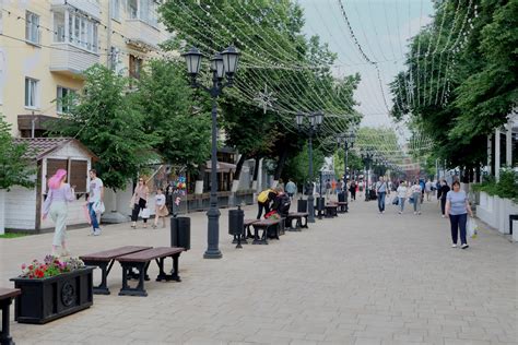 Пешеходная зона в сердце Рязани: прогулка по улочкам и завораживающая атмосфера