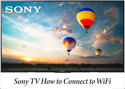 Подключите телевизор Sony к сети с помощью функции Wi-Fi Direct