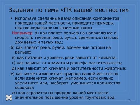 Понимание особенностей уникальности вашей местности