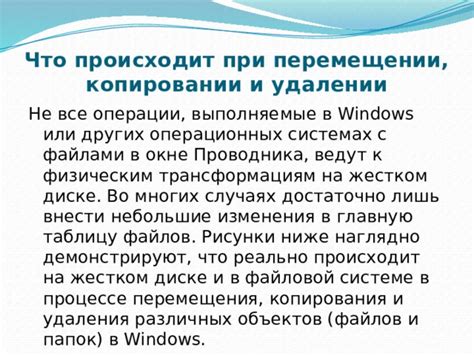 Последствия непредвиденных ошибок в процессе копирования файлов