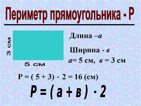 Практический пример: как найти периметр прямоугольника