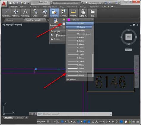 Преимущества использования разных толщин и цветов линий в AutoCAD