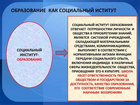 Преимущества и роль институтов в обществе