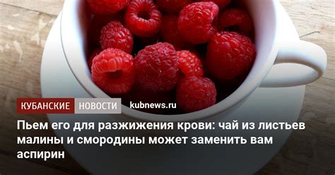 Применение отвара из листьев малины в целях улучшения свертываемости крови