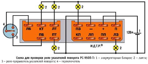 Принцип работы устройства сигнализации поворотов