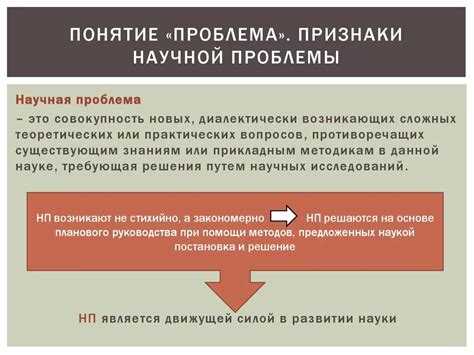 Проблема: понятие и характеристики