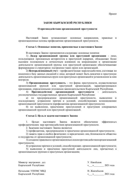 Проблемы в обеспечении безопасности и противодействии организованной преступности