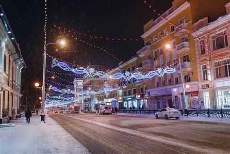 Развлечения на главной улице Уфы