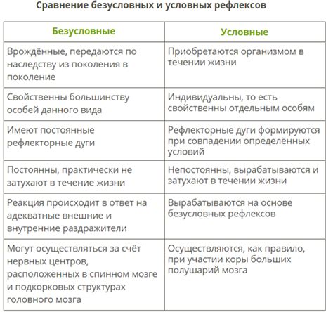 Различия в составе и функциях