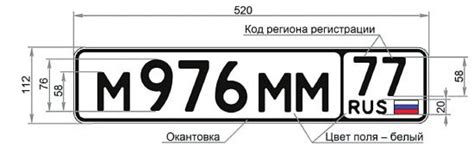 Размещение номерных знаков на прицепе ММЗ в зависимости от типа