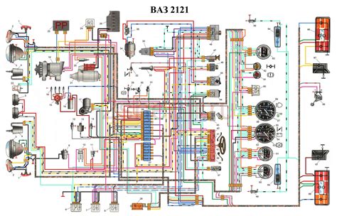 Расположение компонента поддержания энергии у автомобиля Нива 2121