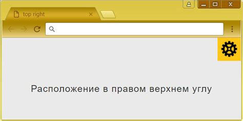 Расположение основной навигации в верхнем правом углу