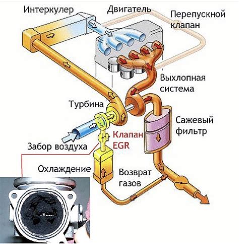 Расположение фильтрующего элемента в системе очистки отработанных газов на дизельном двигателе Газель Некст