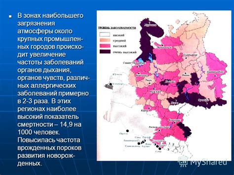 Распространение аллергических заболеваний в условиях загрязненной атмосферы