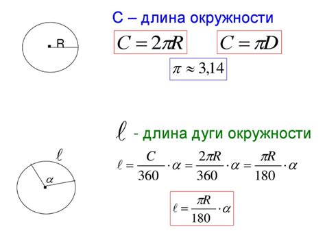 Расчет доли окружности при заданном диаметре