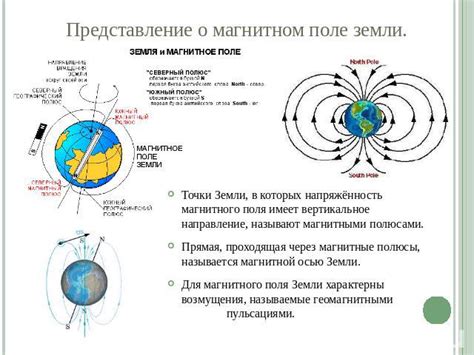 Роль северной магнитной точки в геомагнитной модели Земли