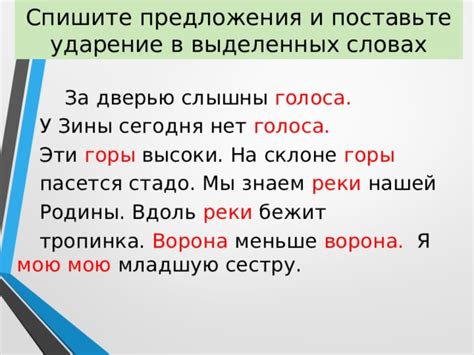 Роль ударения при формировании сложного глагольного предиката