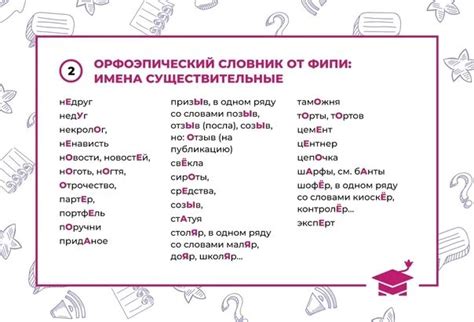 Руководство по применению таблицы ударений