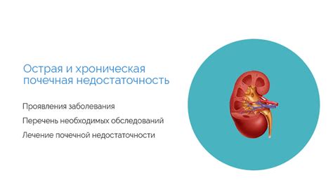 Симптомы и диагностика почечной недостаточности