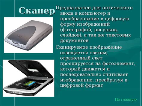 Сканеры: преобразование печатных и ручных документов в цифровую форму