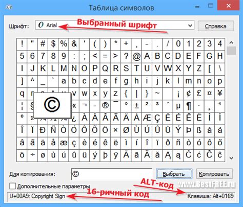 Совет 2: Используйте кнопку "Alt" и числовой код символа