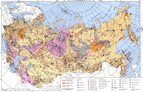 Современные местоположения разработки медных руд в Российской Федерации