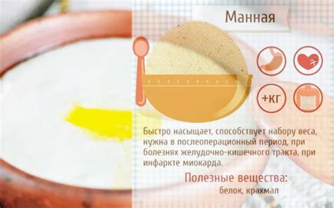 Состав и полезные компоненты манной каши