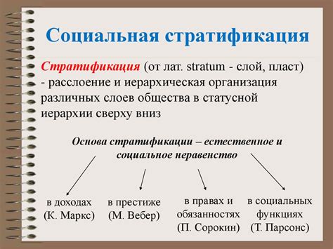 Социальная стратификация: понятие и значение