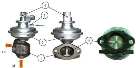Структура и компоненты клапана рециркуляции отработавших газов