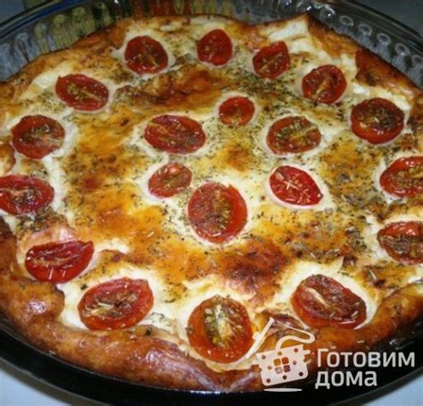 Сырная запеканка с овощами