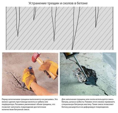 Устранение повреждений вокруг образовавшегося отверстия