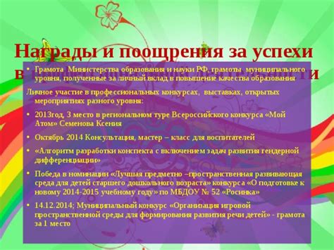 Участие в соревнованиях и профессиональных мероприятиях: путь к профессиональной гармонии