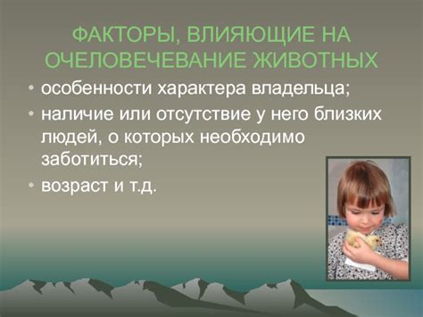 Факторы, влияющие на ответственность владельца и их связь с домашними животными