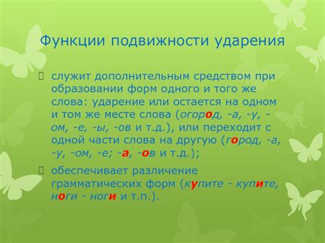 Формирование ударения при образовании слова "переотражение"