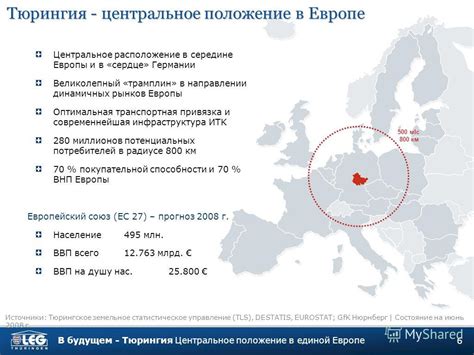 Центральное положение в сердце Европы