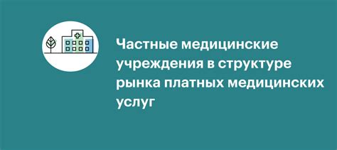 Частные медицинские учреждения и специализированные лаборатории