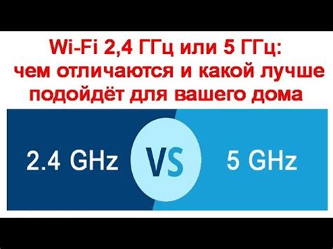 Частотные диапазоны соединения по Wi-Fi и их основные характеристики