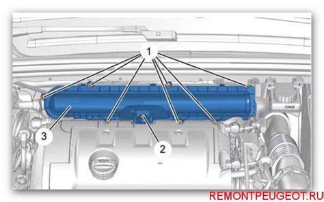 Шаги замены воздушного фильтра в автомобиле Peugeot 308