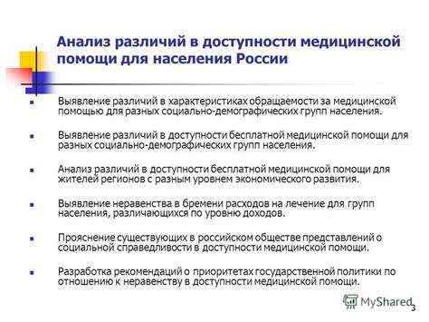  Анализ отличий между географическими территориями в характеристиках пожилого населения 