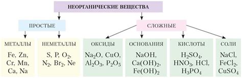  Неметаллы и их влияние на свойства неорганических соединений 