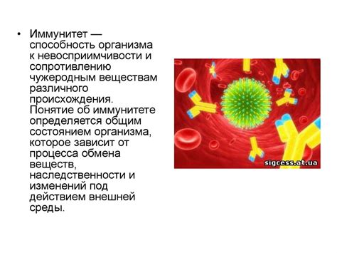  Определение иммунитета и его роль 