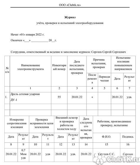  Особенности заполнения журнала: рекорды деятельности и наблюдения 