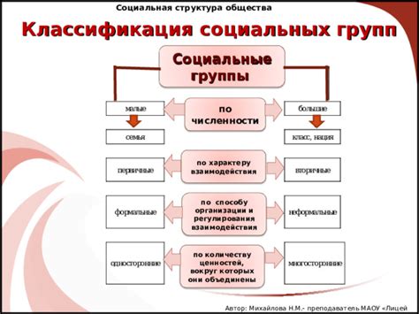  Социальная организация общества: классификация социальных категорий 